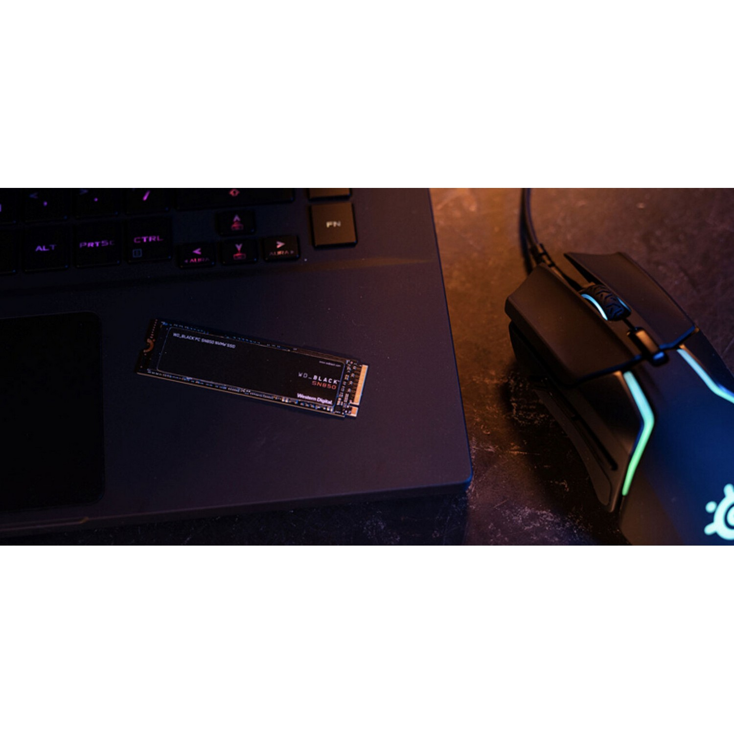 Disco duro SSD interno 500 GB - WD_Black SN850 NVMe SSD, PCIe Gen4, 3D NAND, 7000 MB/s, Sin Disipador de Calor, Negro