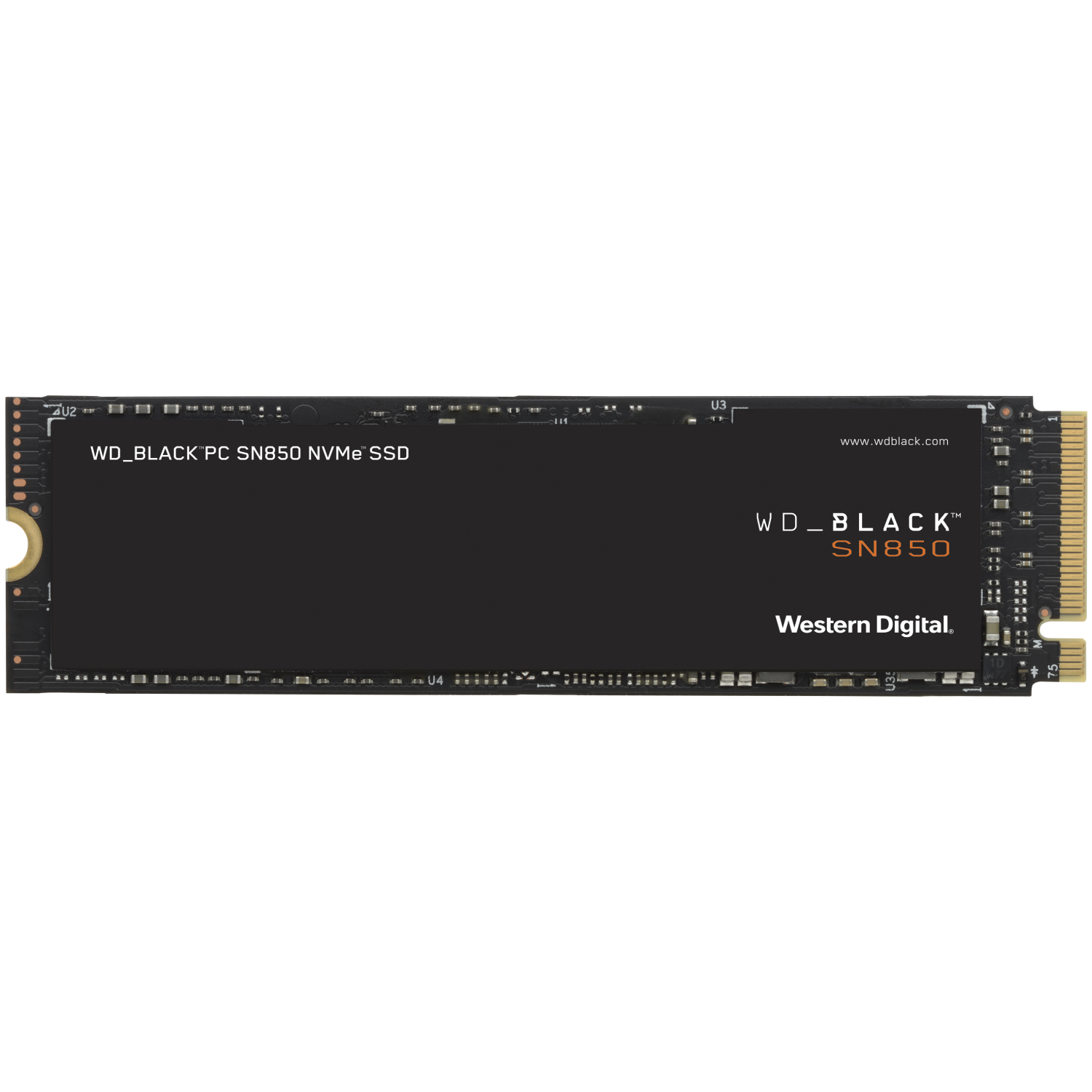 Disco duro SSD interno 1 TB - WD_Black SN850 NVMe SSD, PCIe Gen4, 3D NAND, 7000 MB/s, Sin Disipador de Calor, Negro