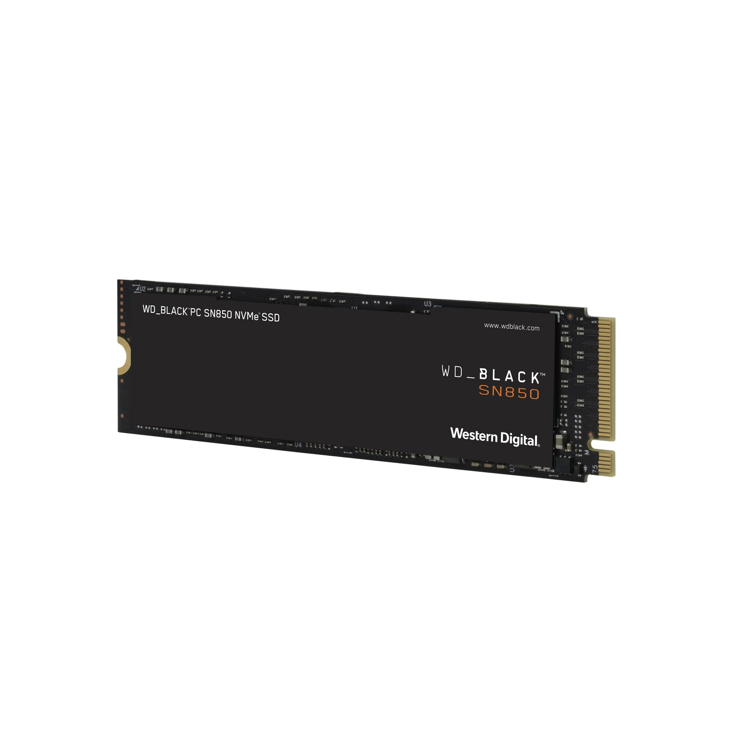 Disco duro SSD interno 2 TB - WD_Black SN850 NVMe SSD, PCIe Gen4, 3D NAND, 7000 MB/s, Sin Disipador de Calor, Negro