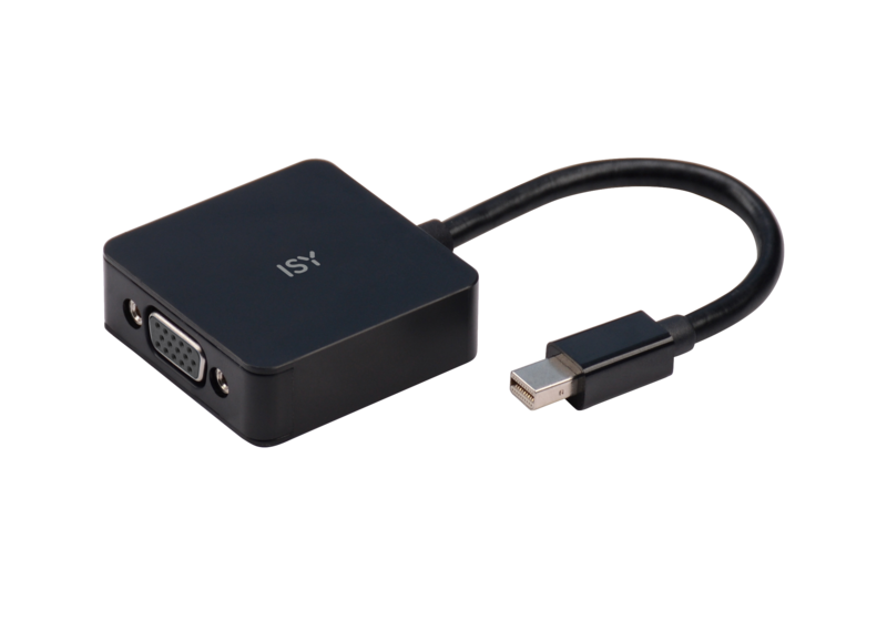 ISY Iad-1004 Mini DisplayPort-adapter Zwart