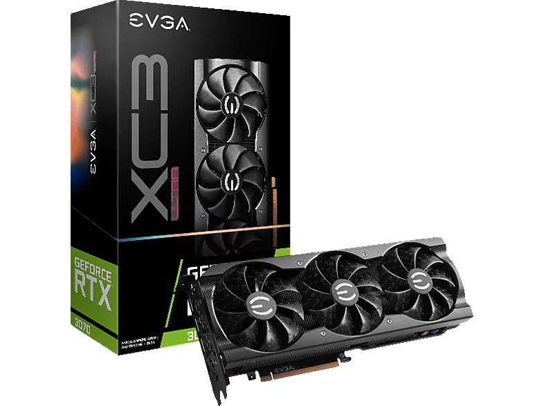 EVGA GeForce XC3 RTX™ 3070 ULTRA (NVIDIA, Grafikkarte) GAMING (08G-P5-3755-KL) 8GB