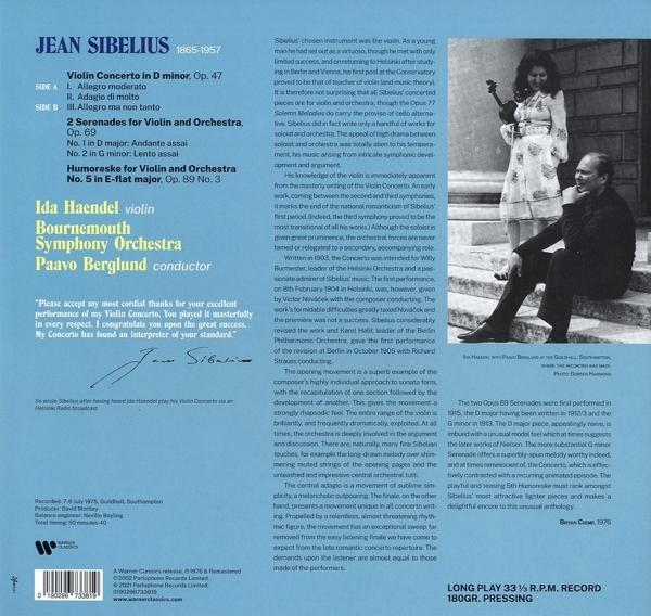 Ida Handel - Violinkonzert, 2 Serenaden  - (Vinyl)