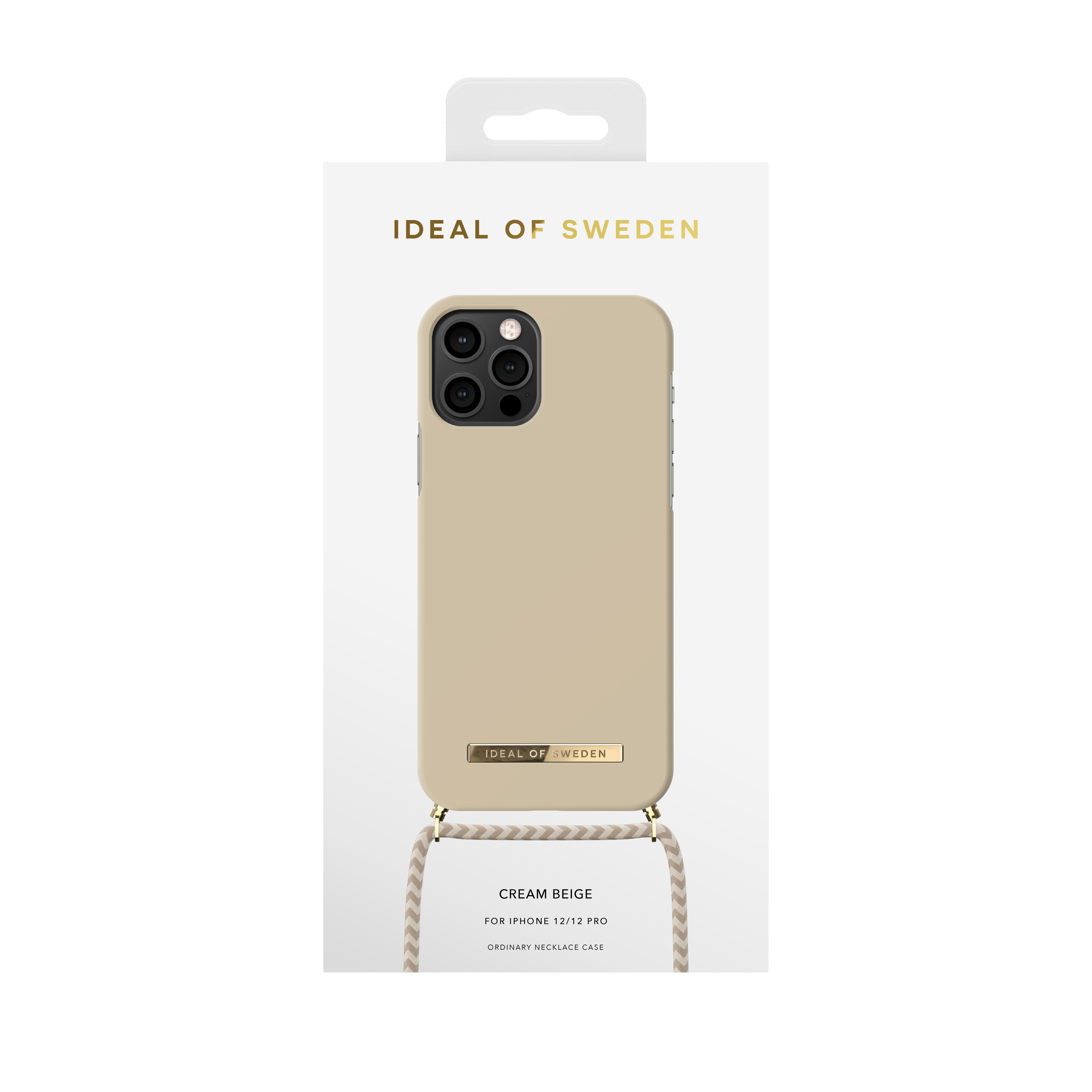 IDEAL OF SWEDEN Necklace, Backcover, Apple, iPhone 12, iPhone 12 Pro, Beige