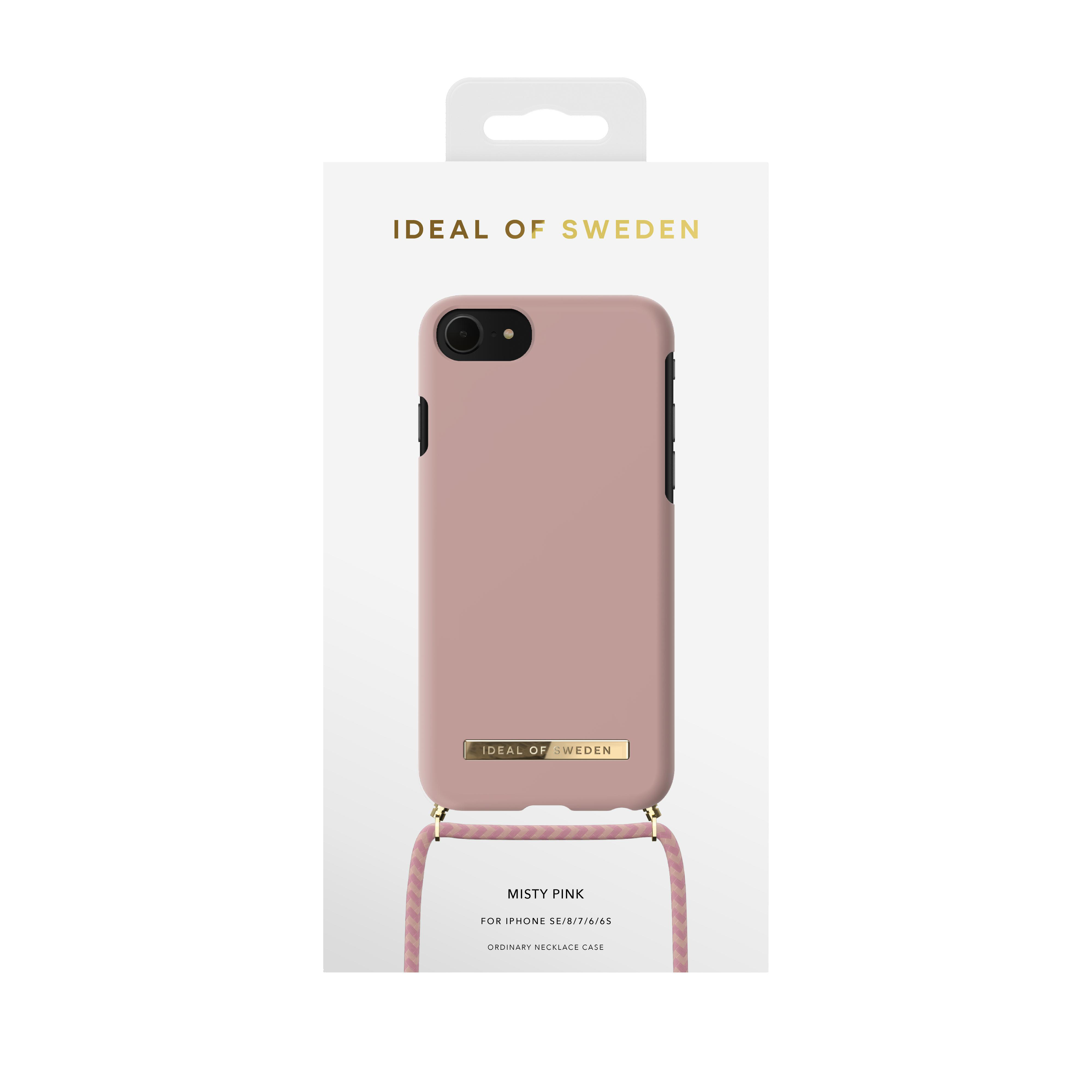IDEAL OF SWEDEN Necklace, Backcover, Apple, iPhone 6, iPhone 7, iPhone 8, iPhone SE, Pink
