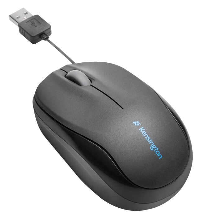 KENSINGTON Pro Fit® egér visszahúzható kábellel, fekete (K72339EU)