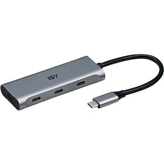 ISY IHU-5600 USB-C naar 4X USB-C Hub (PD)