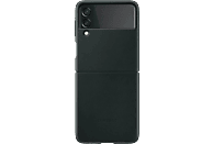 Funda - Samsung Leather, Para Galaxy Z Flip 3, Trasera, Piel, Verde