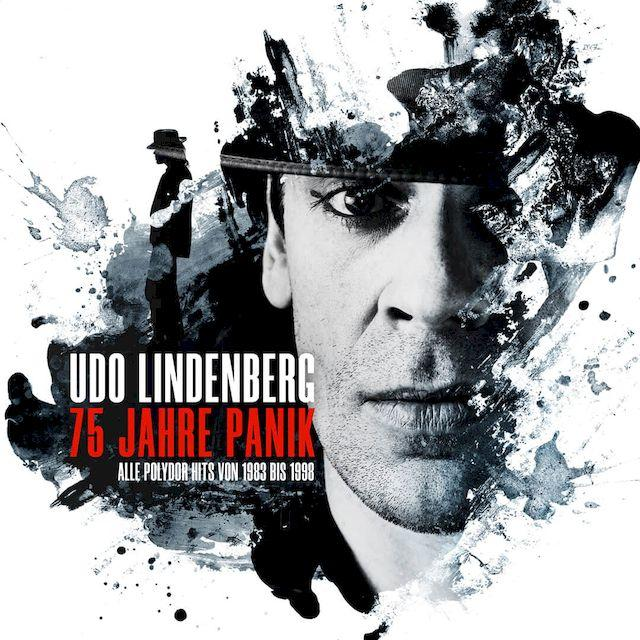 Albumcover mit einem Männergesicht. Text: Udo Lindenberg, 75 Jahre Panik.