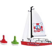 SIKU 1752 Segelboot mit Bojen Spielzeugmodellfahrzeug, Mehrfarbig