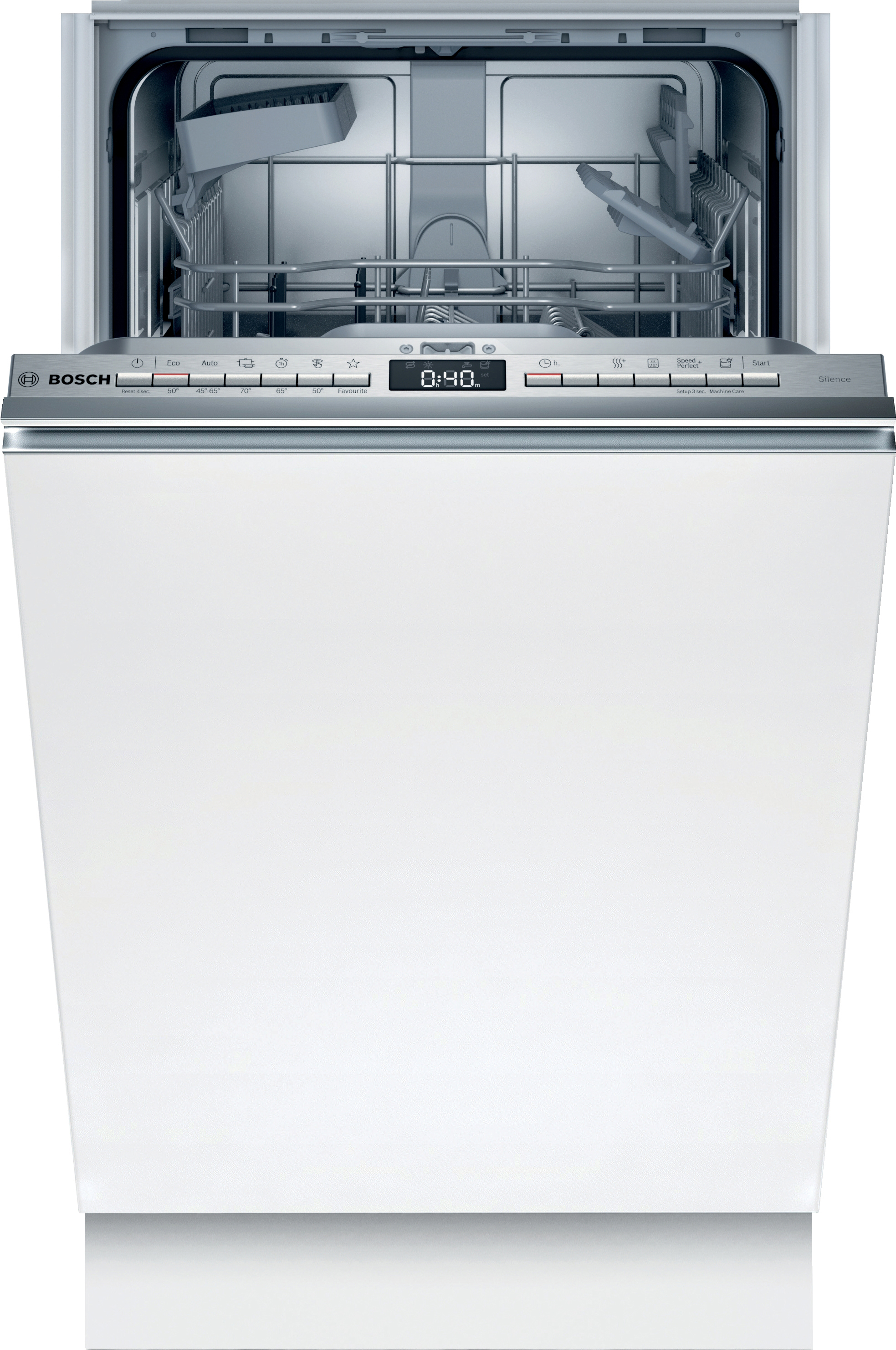 BOSCH SRV4HKX53E Serie 4 Geschirrspüler (vollintegrierbar, 448 mm breit, 45 dB (A), E)