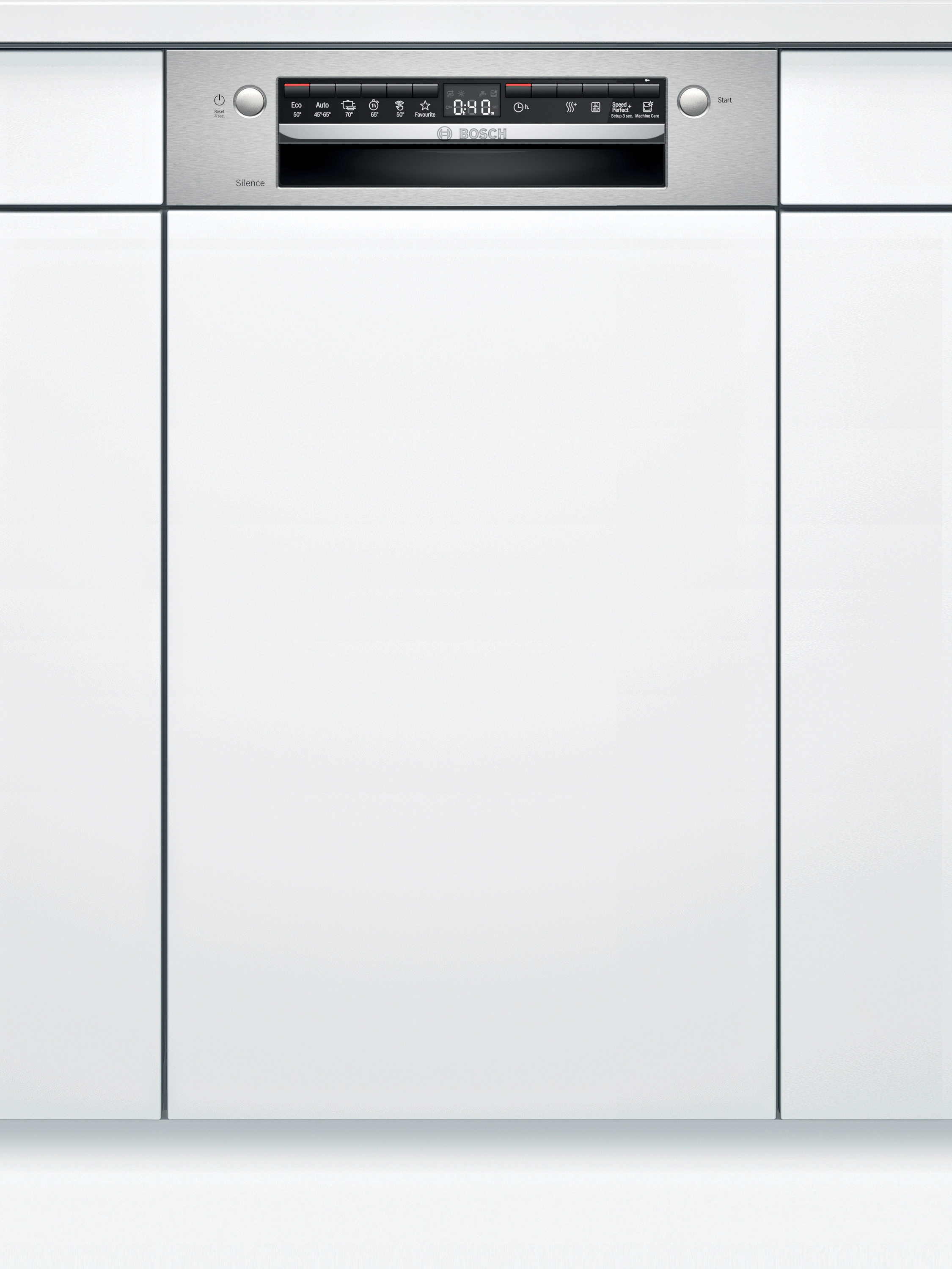 BOSCH SRI4HKS53E Serie 4 Geschirrspüler (teilintegrierbar, 448 mm breit, 45 dB (A), E)