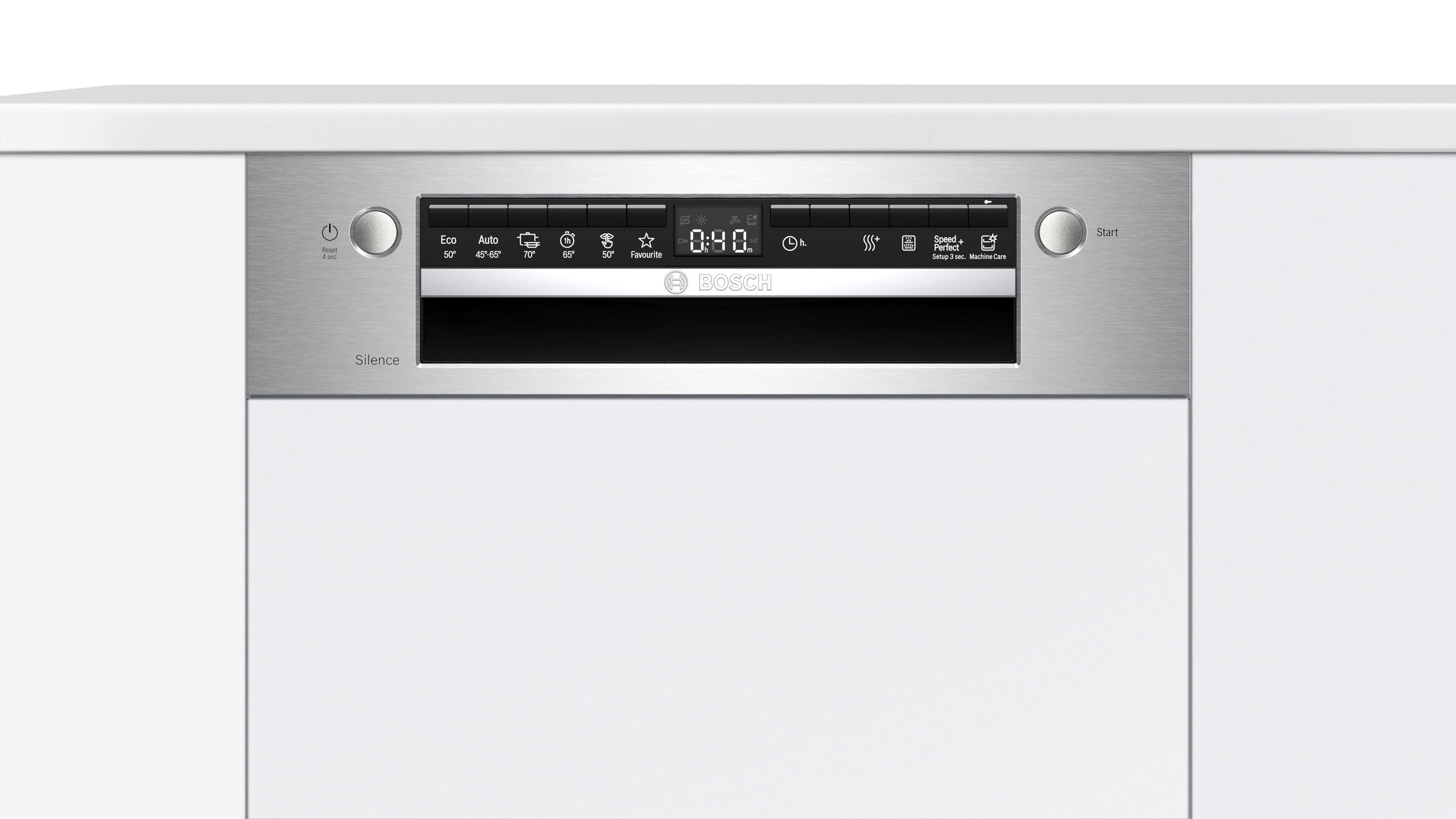 BOSCH SRI4HKS53E Serie 4 Geschirrspüler (teilintegrierbar, 448 mm breit, 45 dB (A), E)