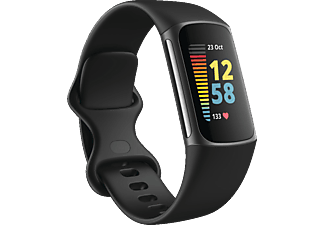 FITBIT Activity Tracker Charge 5 Black Graphite Stainless Steel (FB421BKBK)