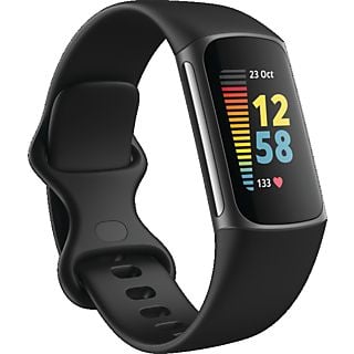 FITBIT Activity Tracker Charge 5 Black Graphite Stainless Steel (FB421BKBK)