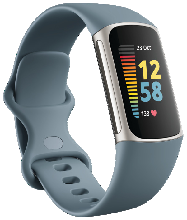 FITBIT Activity tracker Charge 5 Steel Blue Platinum Stainless Steel (FB421SRBU) Activity tracker