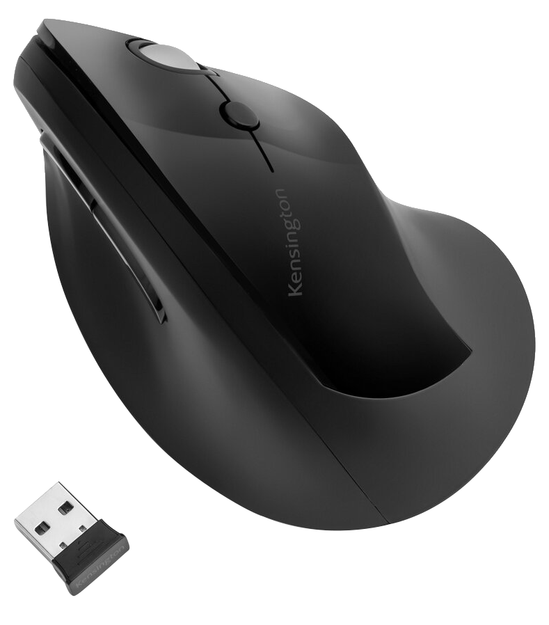 KENSINGTON Pro Fit® Ergo vezeték nélküli hanyattegér, fekete (K75501EU)