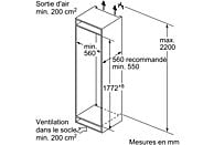 BOSCH Frigo-congélateur encastrable E (KIV86VSE0)