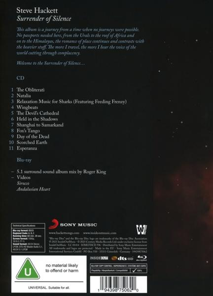 CD tok számlistával és szöveggel az albumról, részletekkel és logóval.