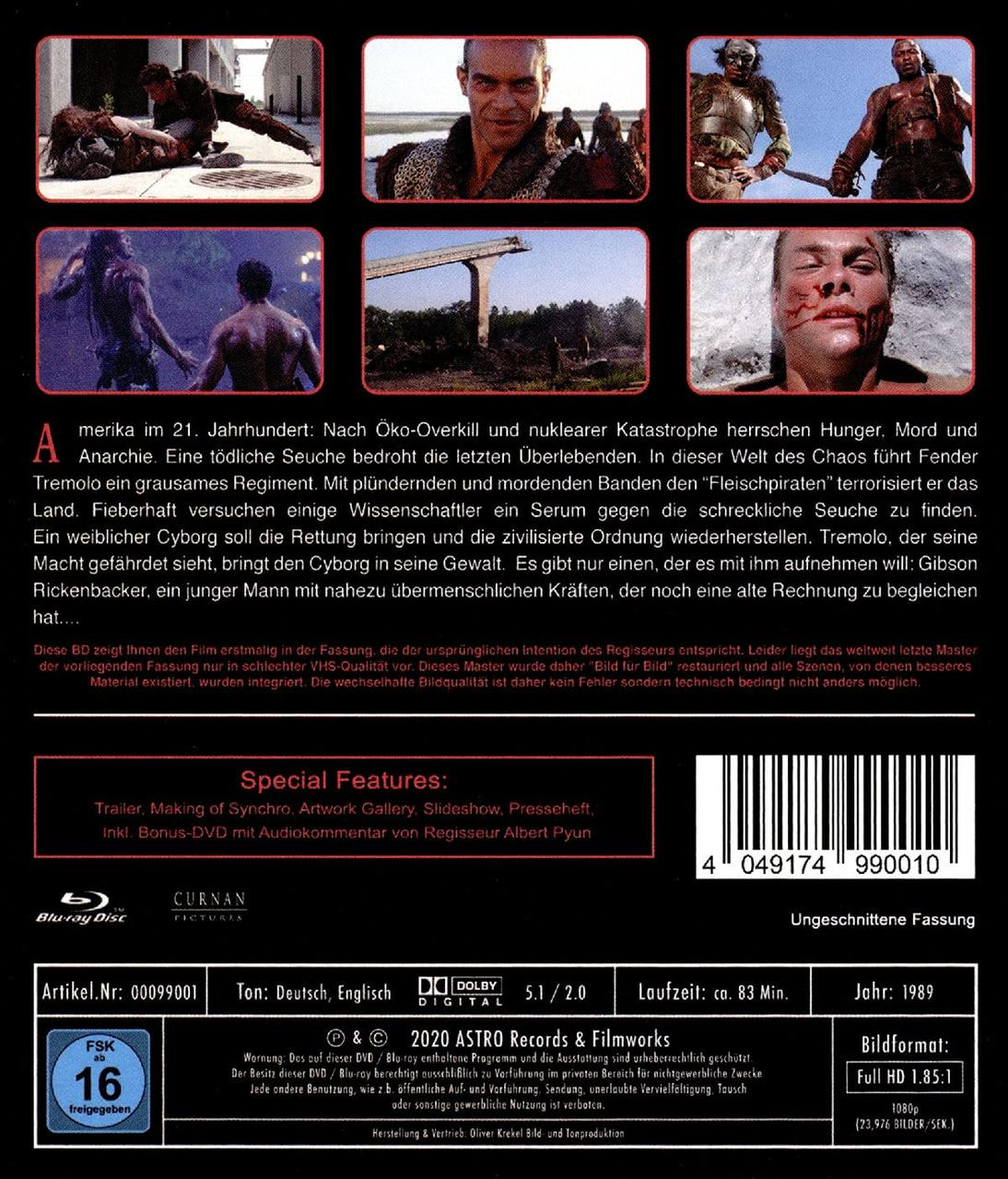 DVD-Hülle mit Filmszenen und Text, Blu-ray-Disc und Bewertungssiegel.