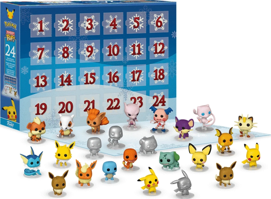 FUNKO Adventskalender 2021 - Pokémon - Sammelfigur (Mehrfarbig)
