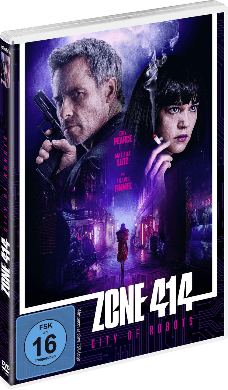 DVD-Cover mit Schauspielern, Stadt bei Nacht und Titel in Lila.