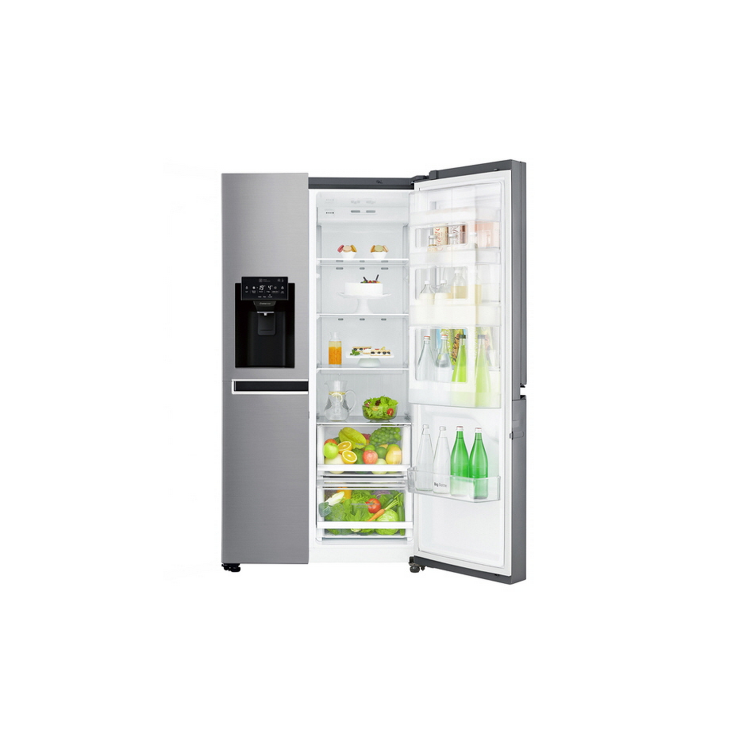 Frigorífico americano - LG GSJ760PZXV, 422 l, No Frost, 179 cm, Dispensador de agua, Inox