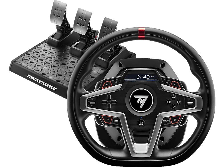 THRUSTMASTER Thrustmaster T248, Gaminglenkrad und Pedalset, Schwarz