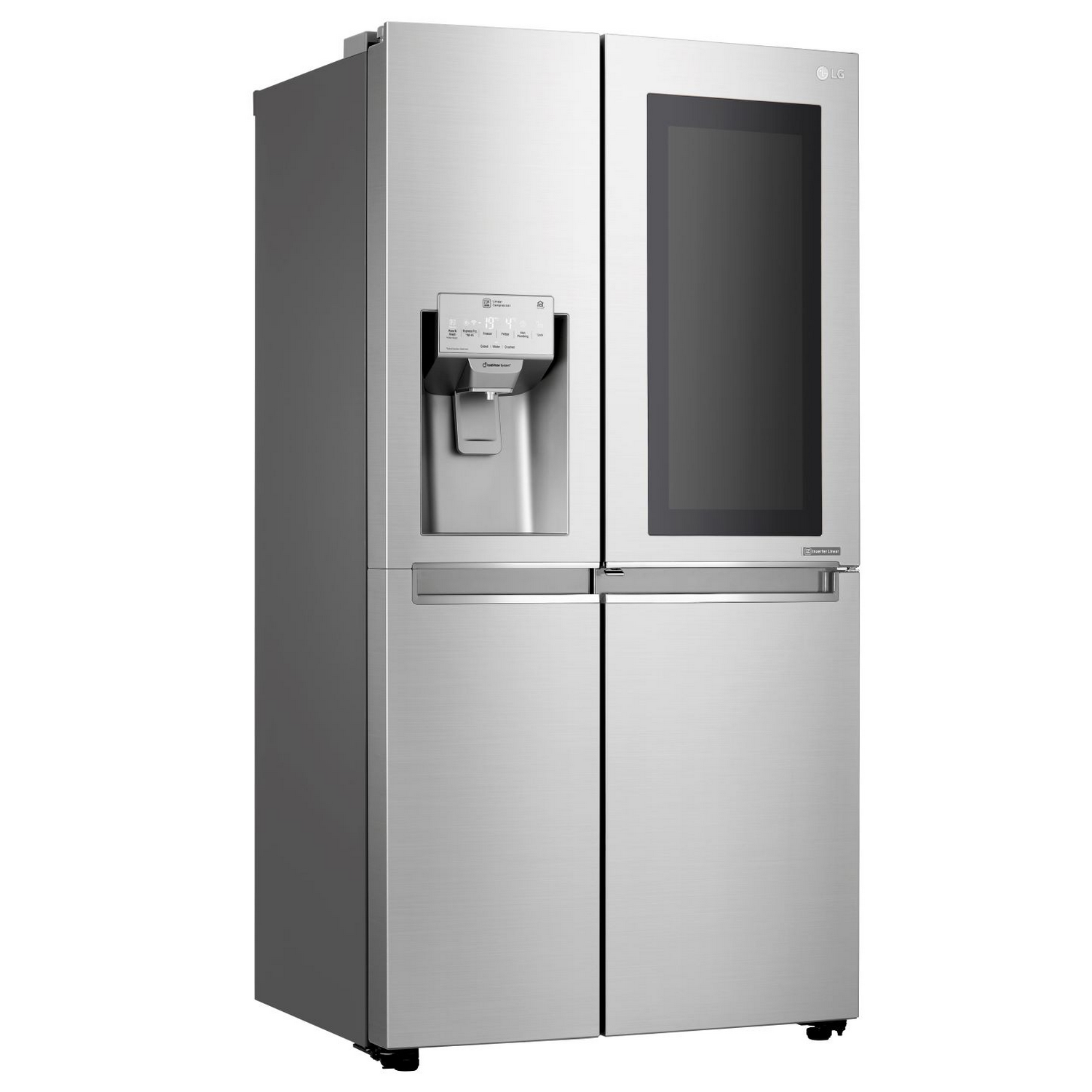 Frigorífico americano - LG GSX961NSVZ, Door in Door, No Frost, Dispensador agua y hielo, Inox