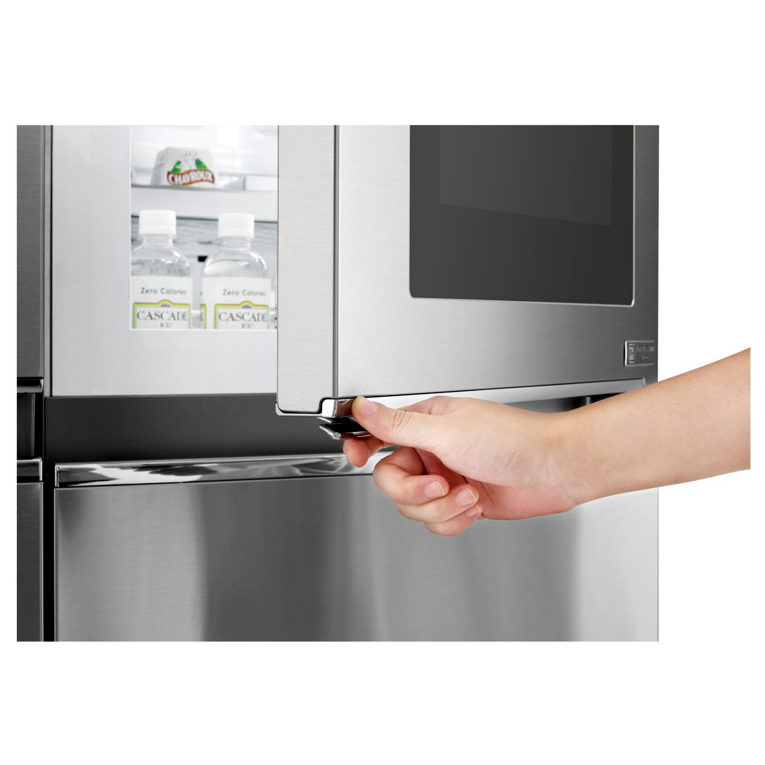 Frigorífico americano - LG GSX961NSVZ, Door in Door, No Frost, Dispensador agua y hielo, Inox