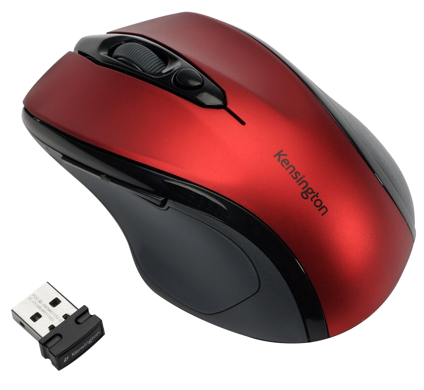 KENSINGTON Pro Fit® vezeték nélküli egér, rubinvörös (K72422WW)