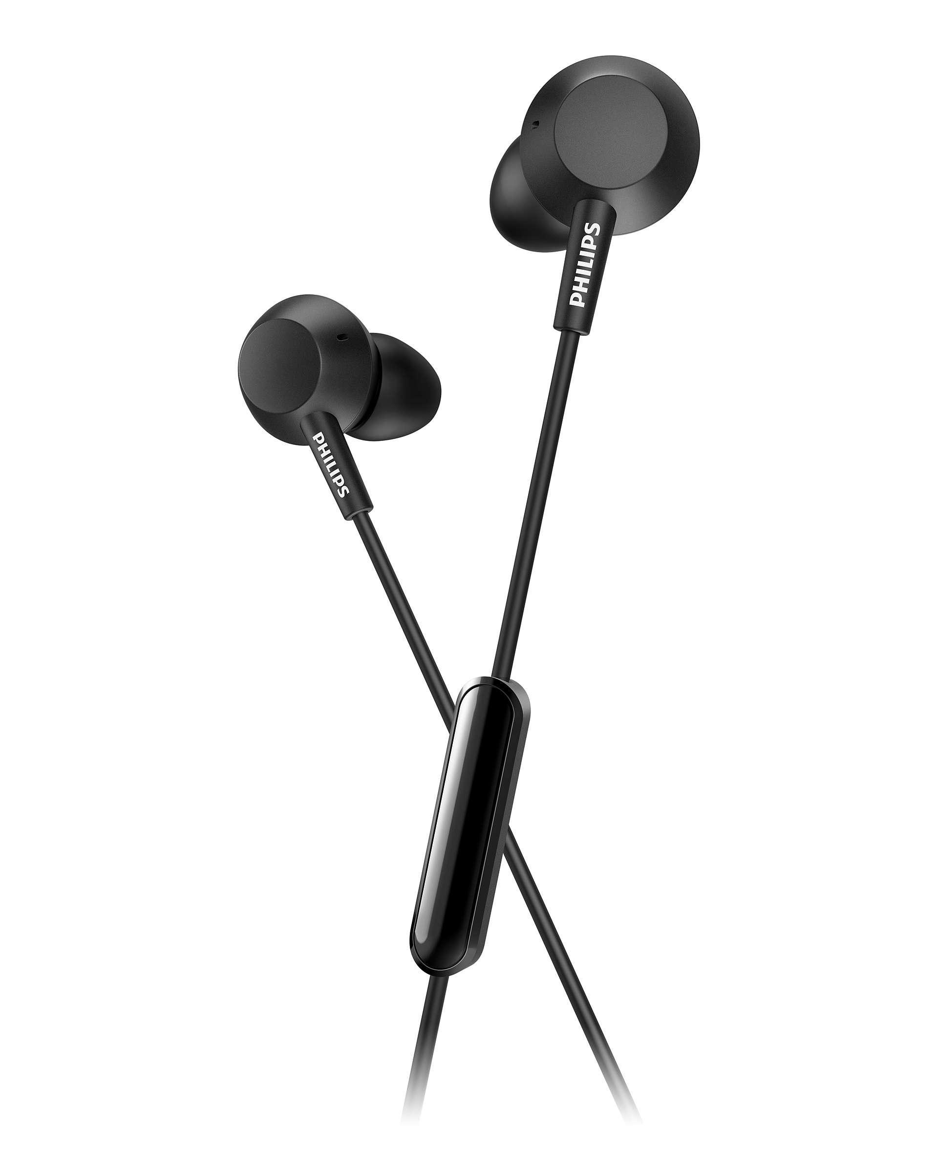 PHILIPS TAE 4105 BK/00, In-ear Kopfhörer Schwarz
