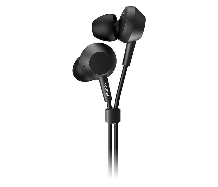 PHILIPS TAE 4105 BK/00, In-ear Kopfhörer Schwarz