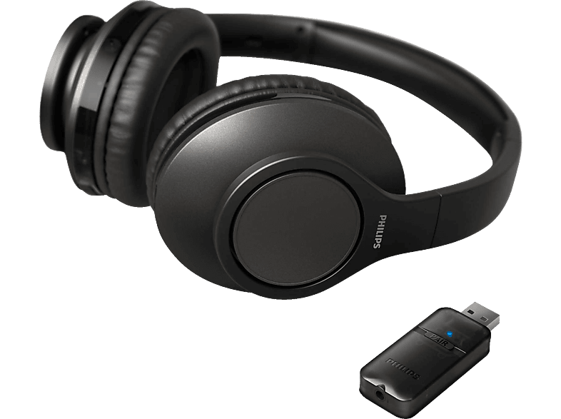 PHILIPS BK/00 Schwarz TV, Bluetooth Over-ear Kopfhörer TAH 6206 für
