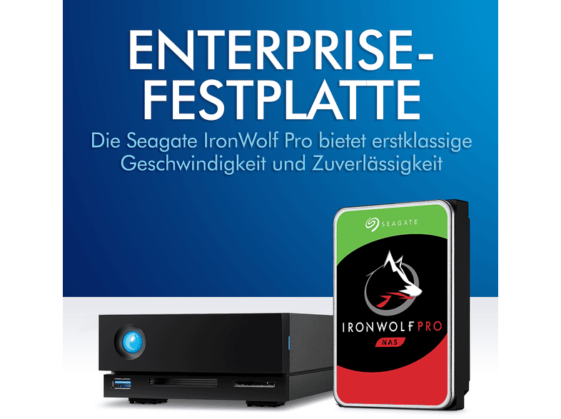LACIE 18TB HDD NAS Gehäuse 1big Dock Thunderbolt 3, Schwarz — Foto 4 von 5