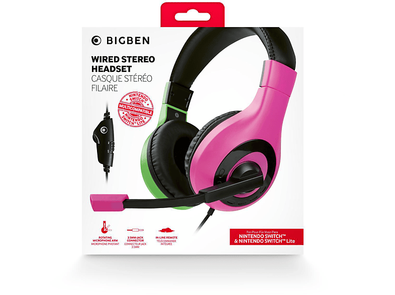 BIGBEN Stereo Headset für Nintendo Switch™ & Lite, Overear Gaming