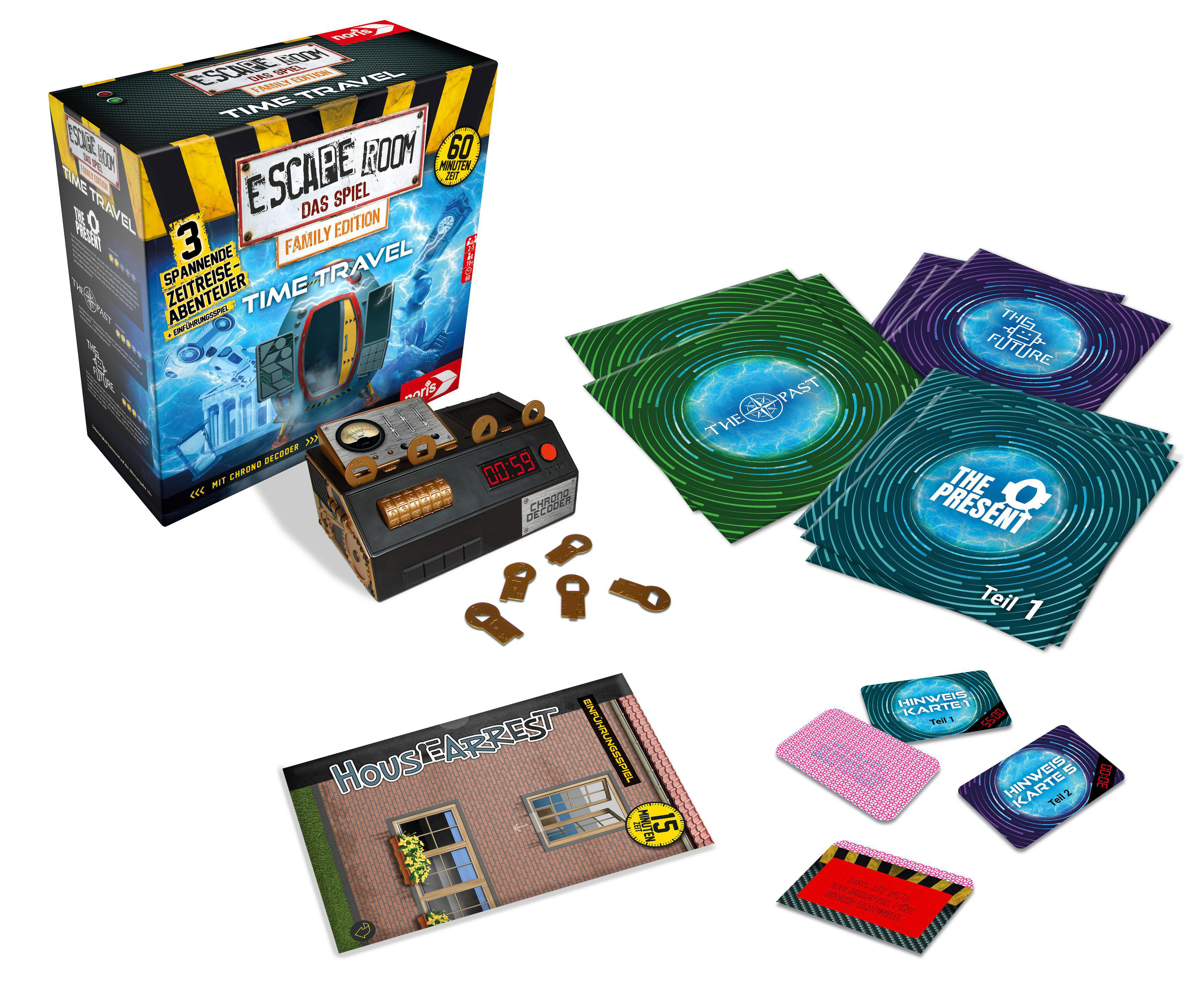 NORIS Escape Room Das Spiel Time Travel Familienspiel Mehrfarbig