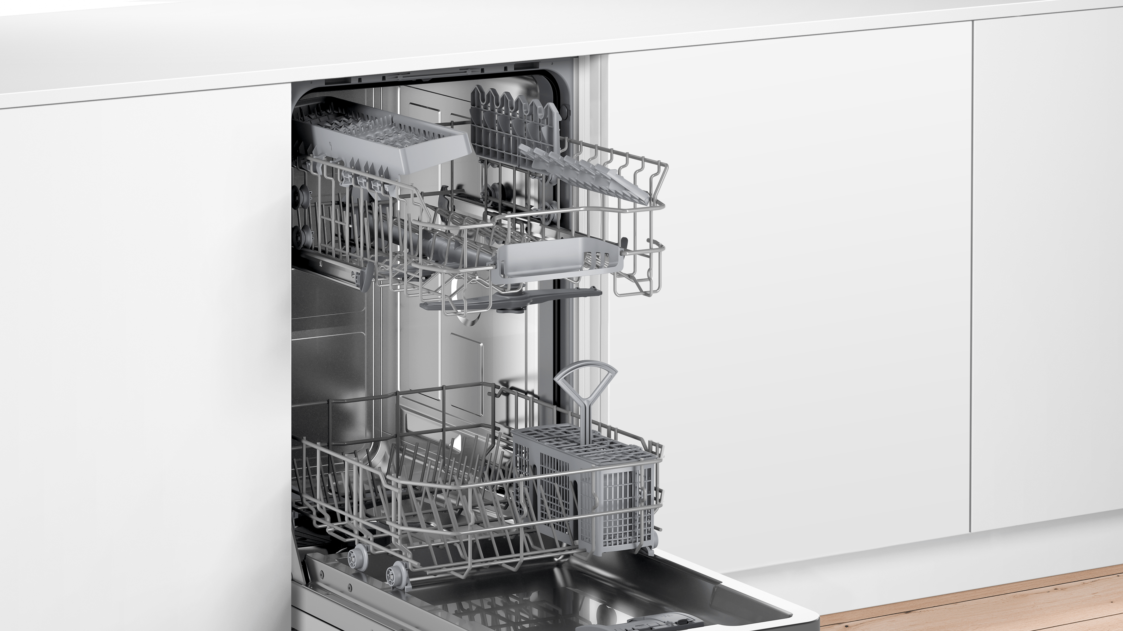 BOSCH SRV2IKX10E beépíthető keskeny mosogatógép, 9 teríték, 4 program