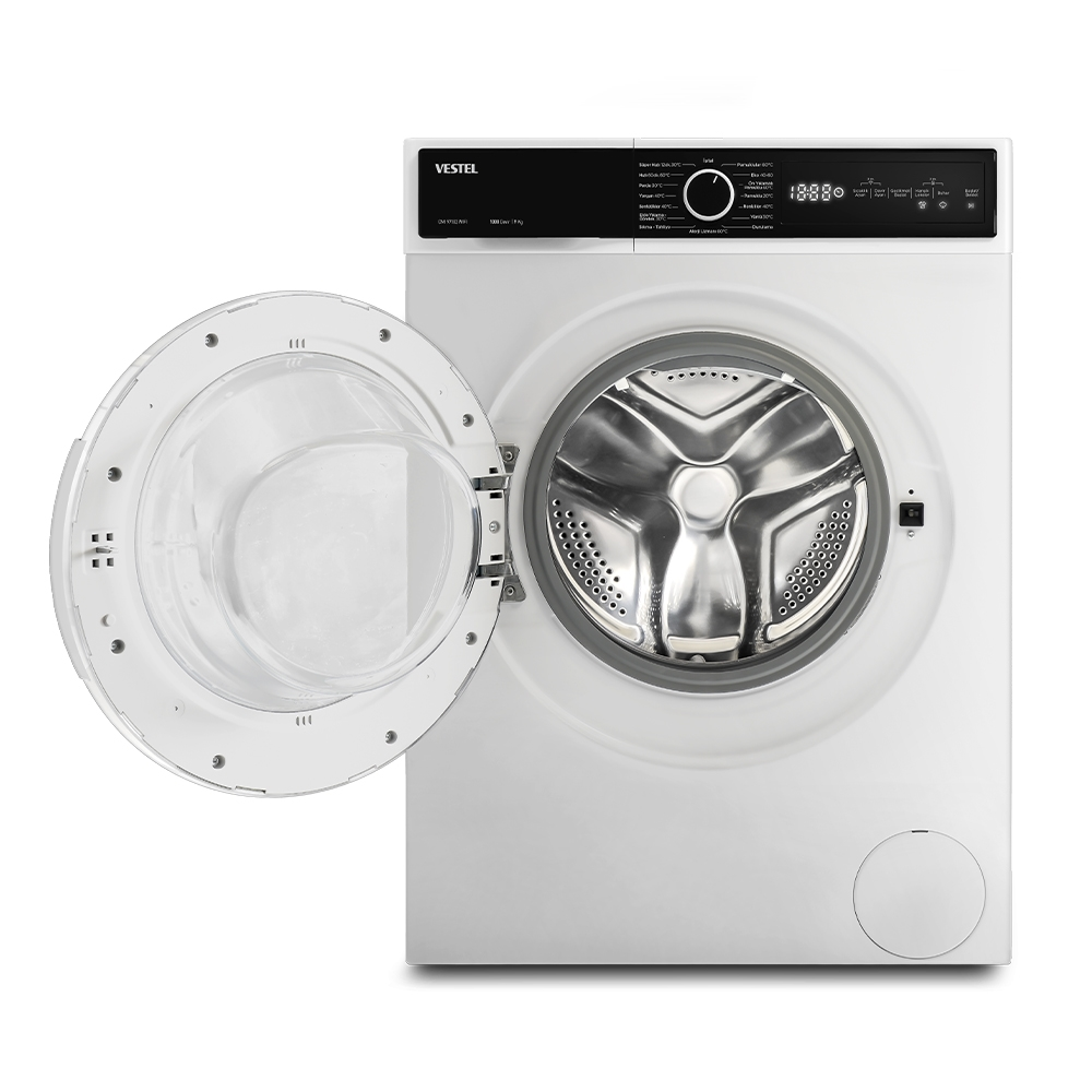 VESTEL CMI 97202 A Enerji Sınıfı 9Kg WiFi Çamaşır Makinesi Beyaz