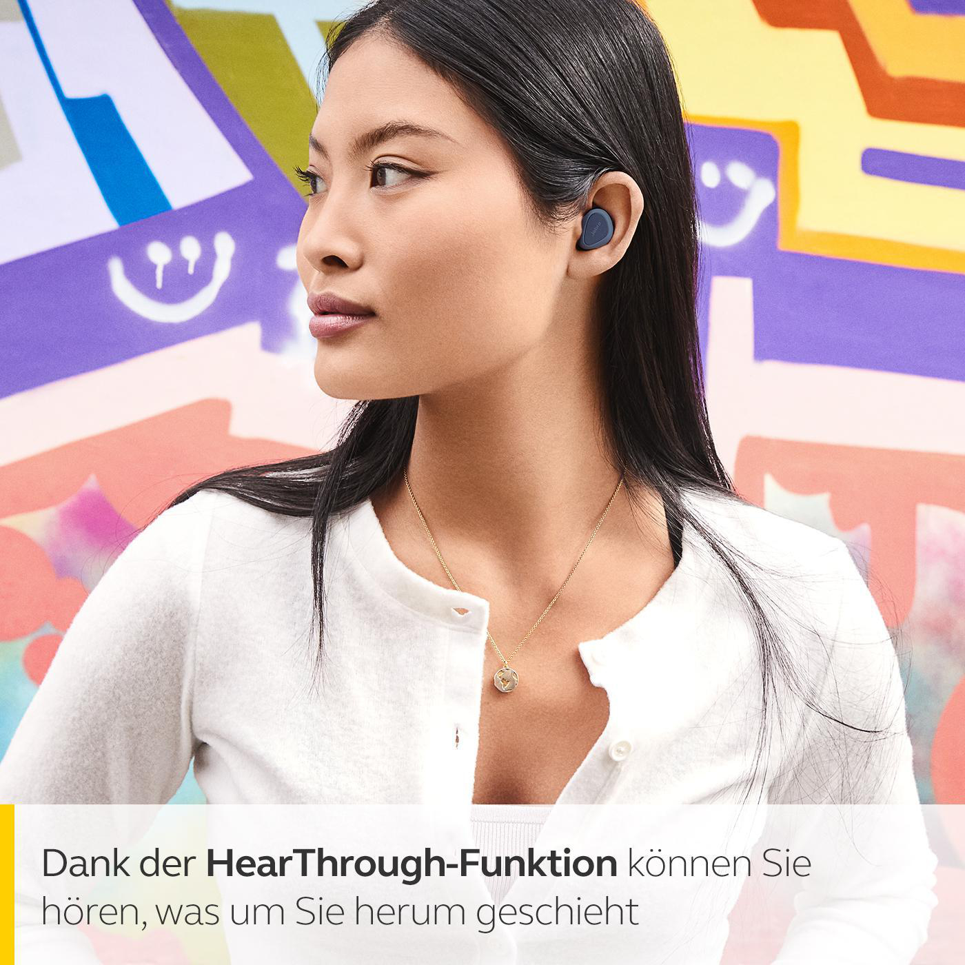 JABRA Elite 3, mit Geräuschisolierung, In-ear Kopfhörer Navy Bluetooth