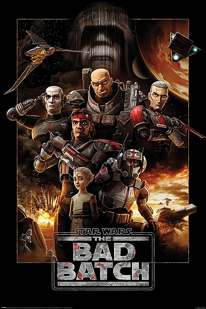 PYRAMID INTERNATIONAL Star Wars The The Bad Wars Batch Sequel Clone Poster