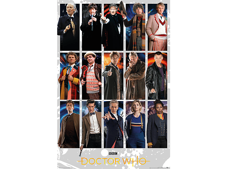 GB EYE Doctor Who Collage Doctors Grid Poster