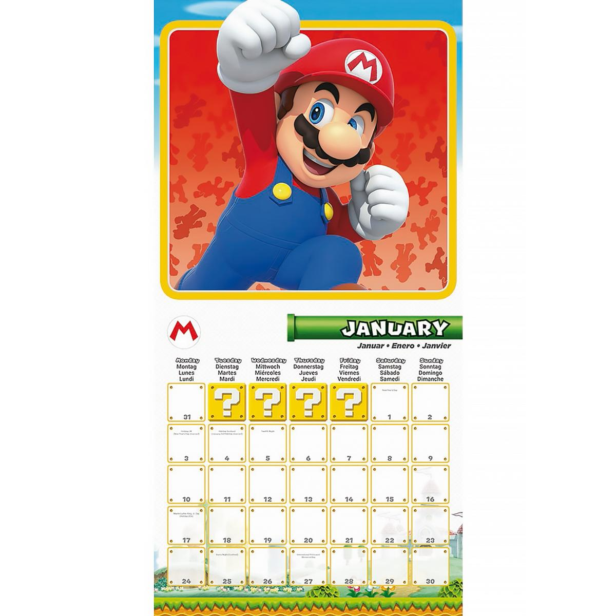 PYRAMID INTERNATIONAL Super Mario 2022  Kalender