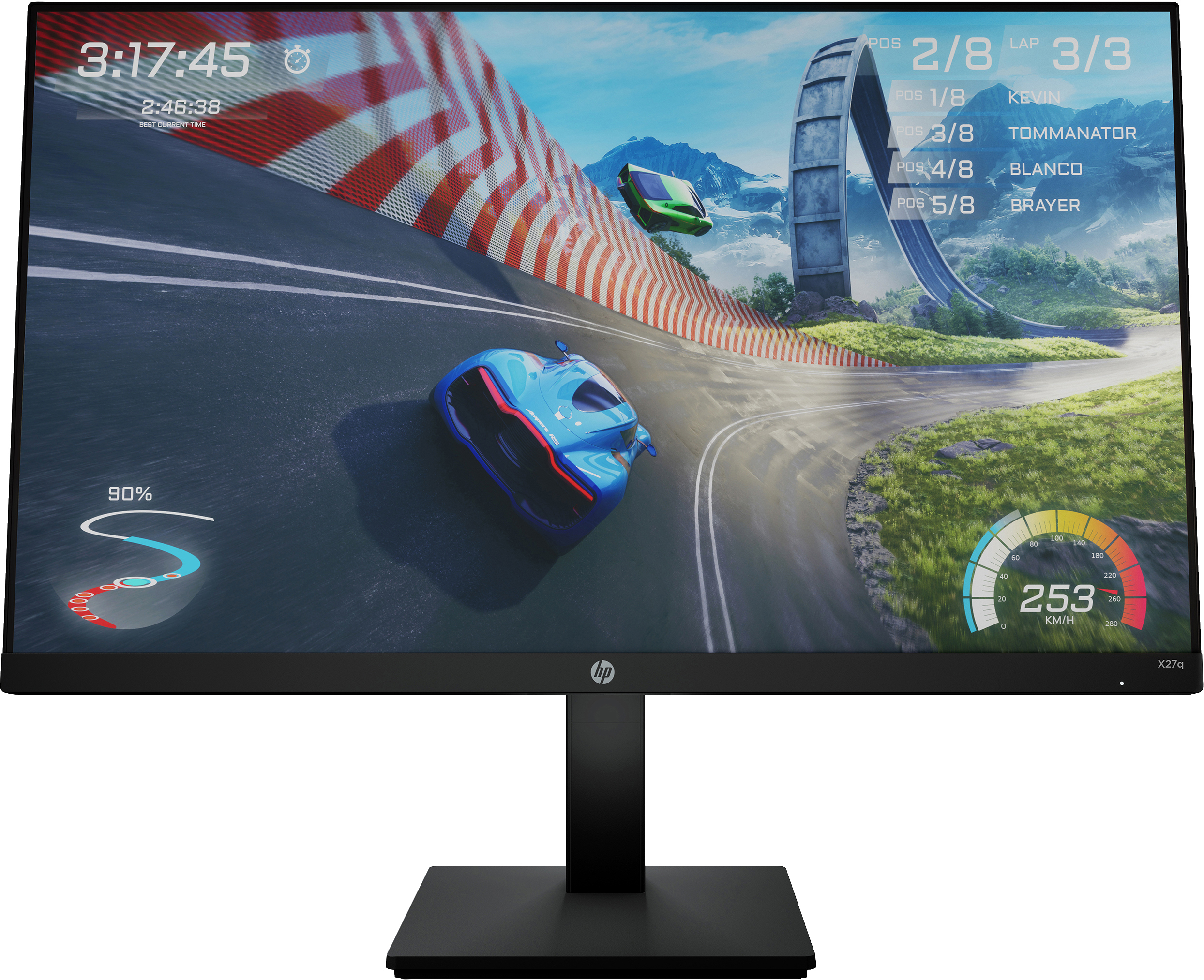 HP X27Q 27 Zoll  QHD  Gaming Monitor  1 ms Reaktionszeit  