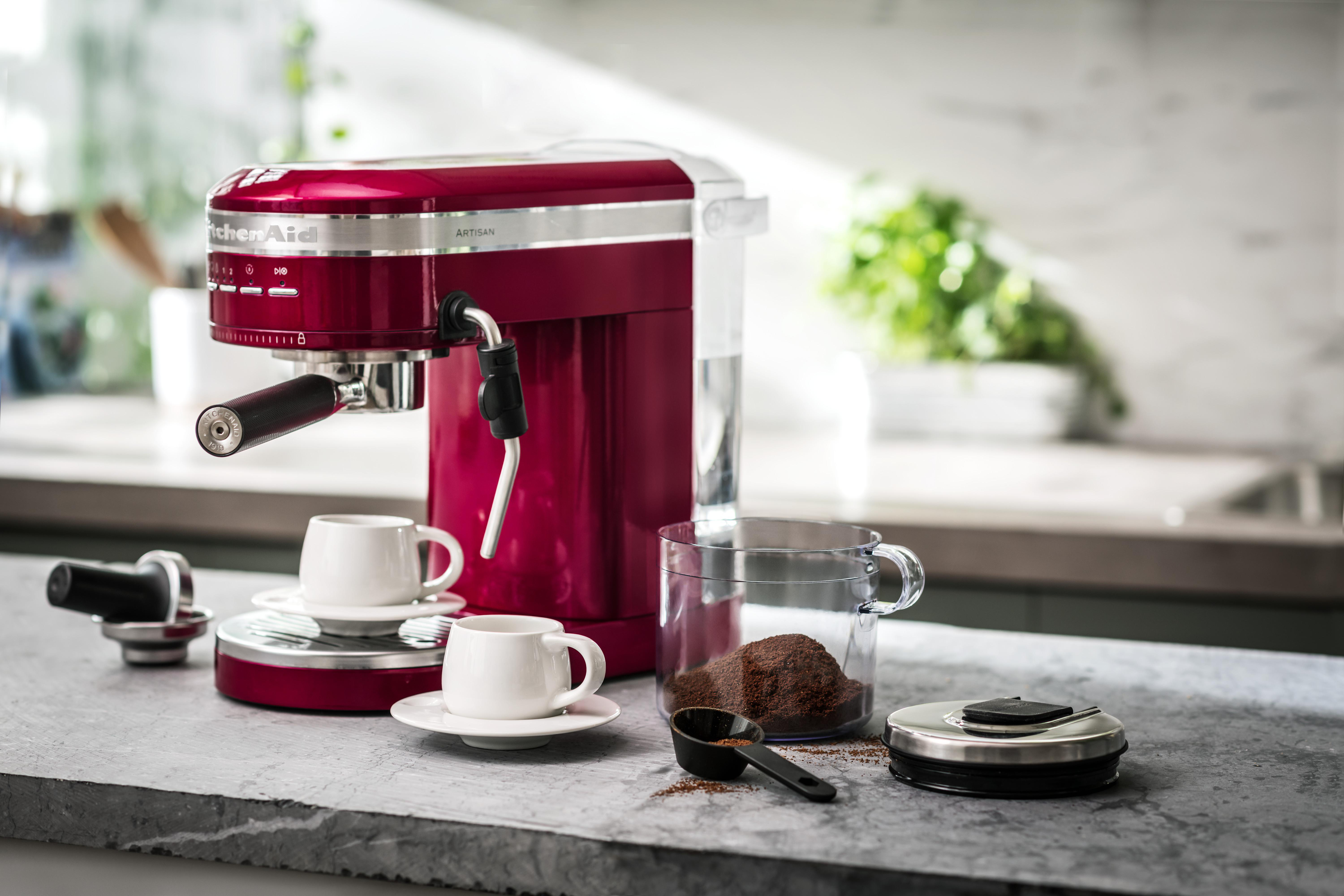 KITCHENAID 5KES6503EER ARTISAN  Espressomaschine Empire Rot