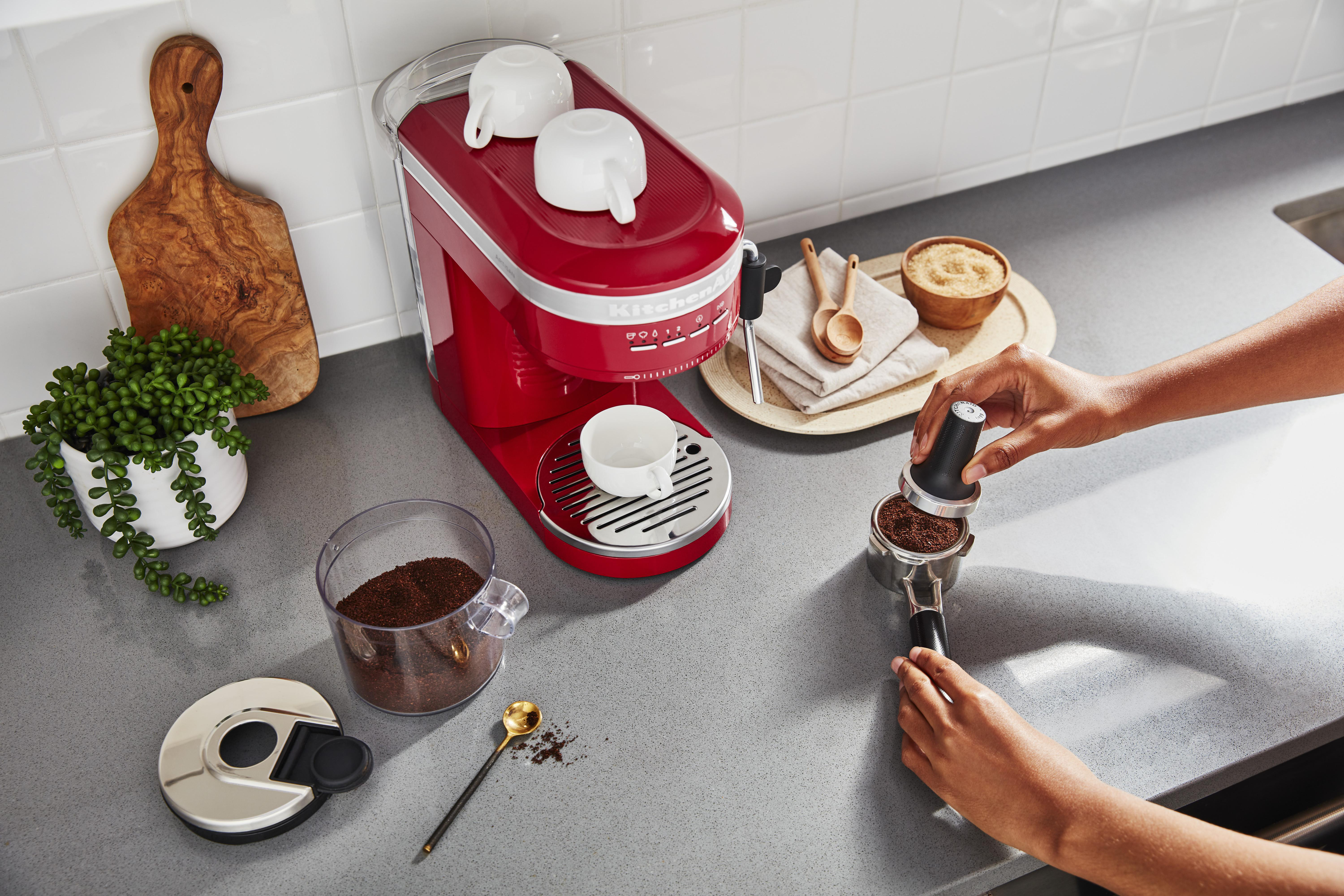 KITCHENAID 5KES6503EER ARTISAN  Espressomaschine Empire Rot