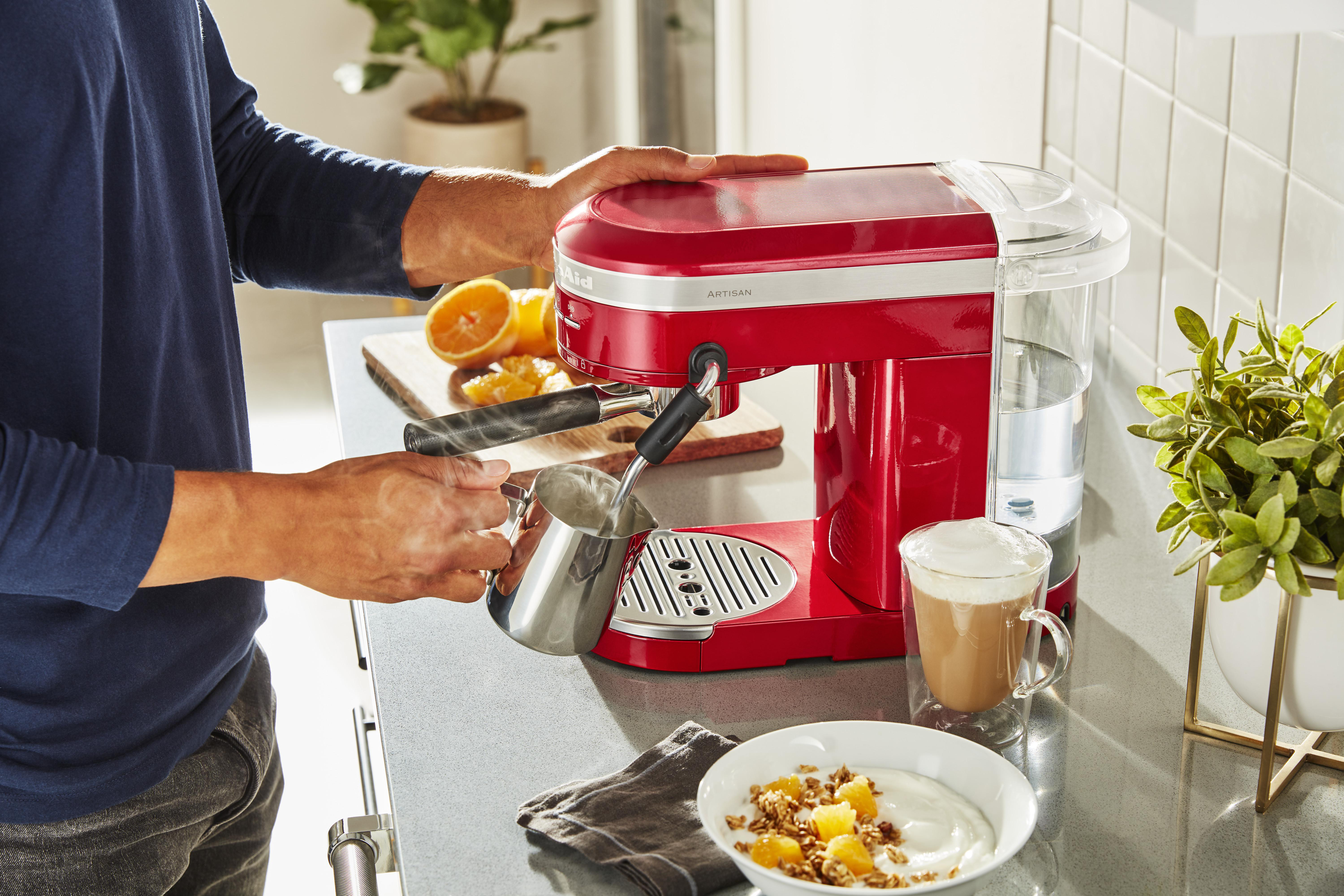 KITCHENAID 5KES6503EER ARTISAN  Espressomaschine Empire Rot
