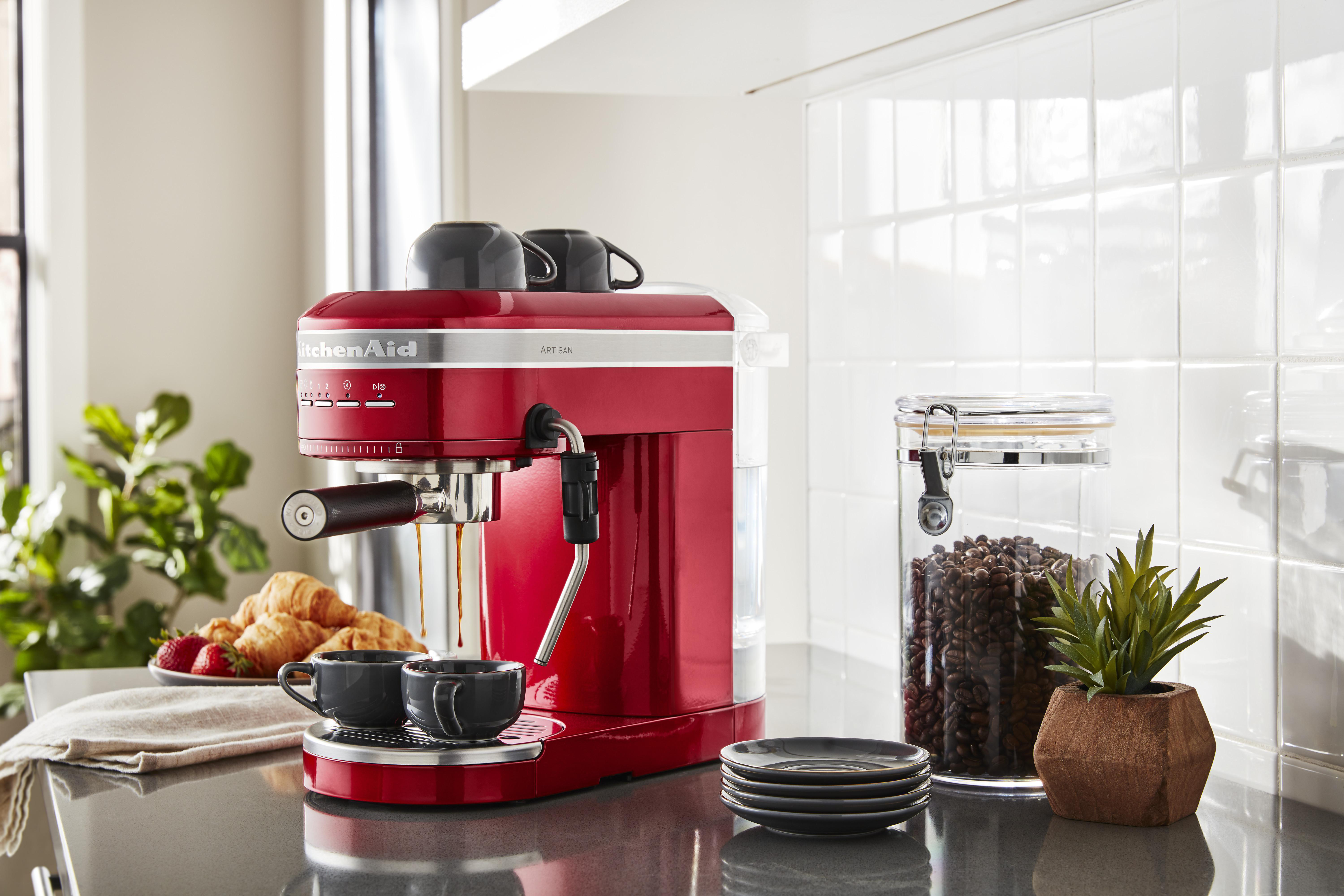 KITCHENAID 5KES6503EER ARTISAN  Espressomaschine Empire Rot
