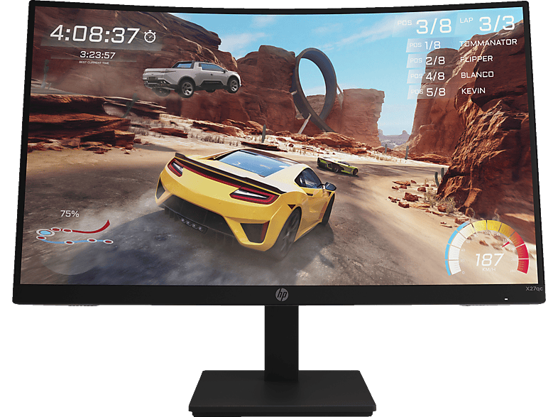 HP X27QC 27 Zoll QHD Gaming Monitor (1 ms Reaktionszeit, 165 Hz