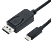 ROLINE 11.04.5836 - USB-DisplayPort Adapterkabel, 2 m, Schwarz