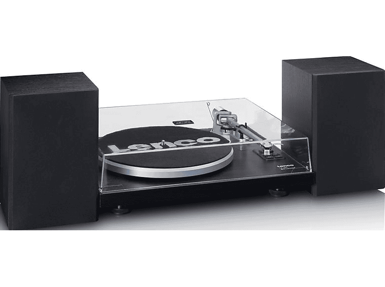 Lenco LS 500 Bluetooth Plattenspieler mit zwei externen Lautsprechern und 2 x 30 Watt, Schwarz — Foto 2 von 5